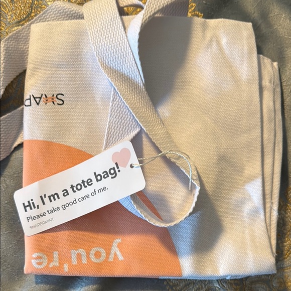 Shapermint Canvas Tote Bag “Be Proud of Yourself for how hard you’re trying” New - Picture 1 of 8